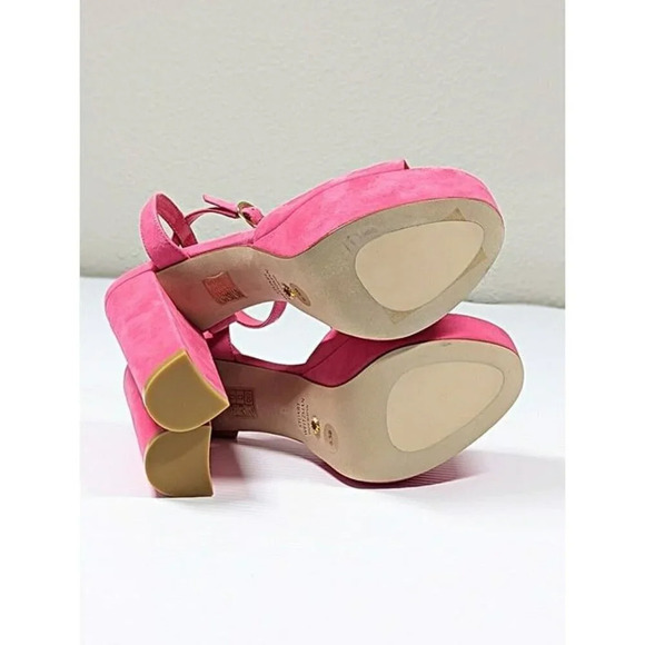Stuart Weitzman Women's Ryder II Ankle Strap Heel Platform Size 37 (MSRP $495) - Picture 9 of 11